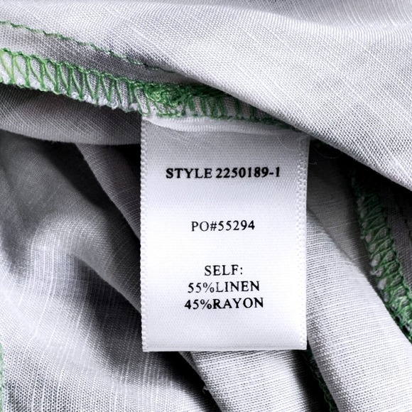 Current Air Linen Blend NWT Pastel Stripe Skater Skirt M Anthropologie Boho - Picture 7 of 8